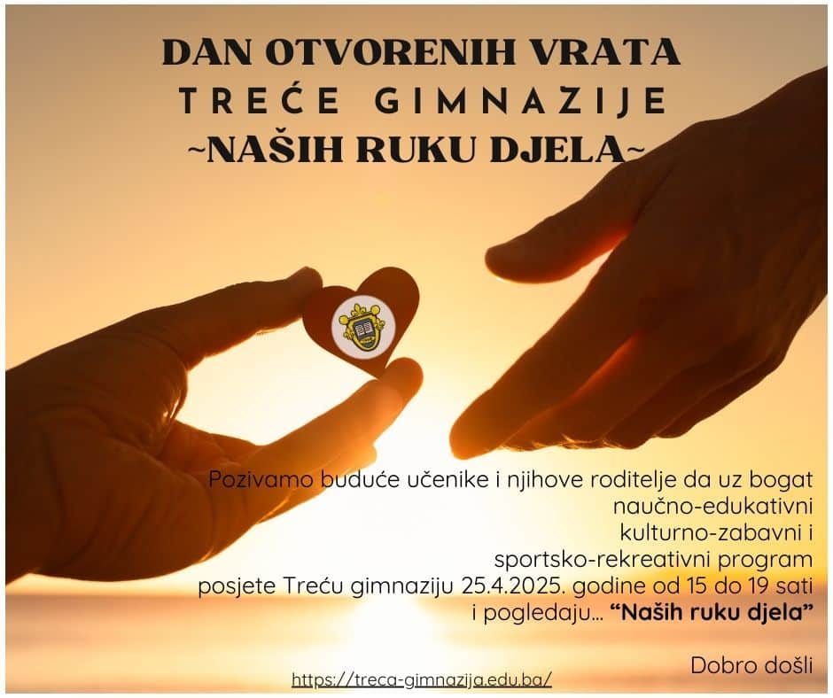 Dan otvorenih vrata Treće gimnazije – Dobro došli! | Treća gimnazija Sarajevo